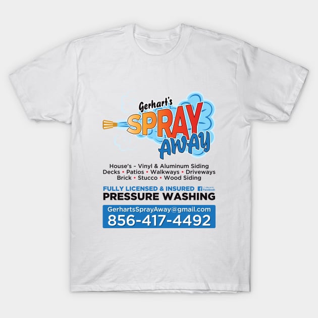 Gerhart's Spray Away all Information T-Shirt by O GRIMLEY